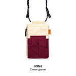 Load image into Gallery viewer, HUKMUM - Josh Phone Bag (Cream Garnet)
