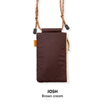 Load image into Gallery viewer, HUKMUM - Josh Phone Bag (Brown Cream)
