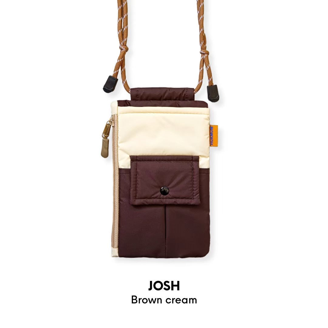 HUKMUM - Josh Phone Bag (Brown Cream)