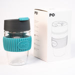 Load image into Gallery viewer, PO: Magical Magnetic Tea Tumbler Glass Tea Cup Tea Infuser (Blue)
