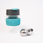 Load image into Gallery viewer, PO: Magical Magnetic Tea Tumbler Glass Tea Cup Tea Infuser (Blue)
