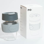 Load image into Gallery viewer, PO: Magical Magnetic Tea Tumbler Glass Tea Cup Tea Infuser (Grey)
