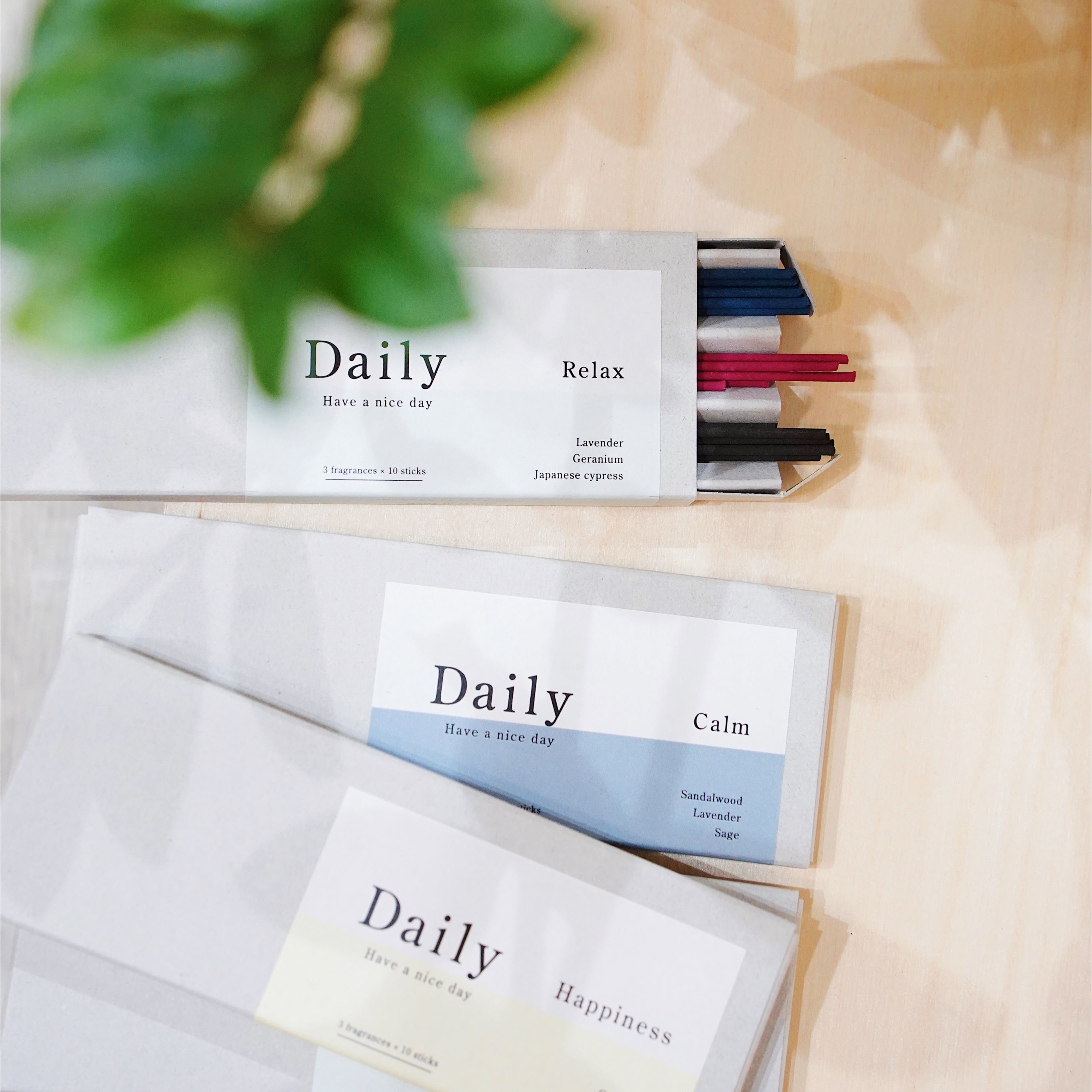 Trunk Design Daily Incense - 3 Assortment (Relax)