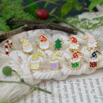 Load image into Gallery viewer, Little Oh - Stud Earrings (Christmas - Nordic Elf)
