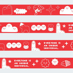 Load image into Gallery viewer, The Weird Things - Washi Tape (Unique Inividuals in Red)
