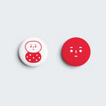 Load image into Gallery viewer, The Weird Things - Button Badge (Emoji)
