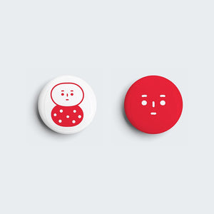 The Weird Things - Button Badge (Emoji)