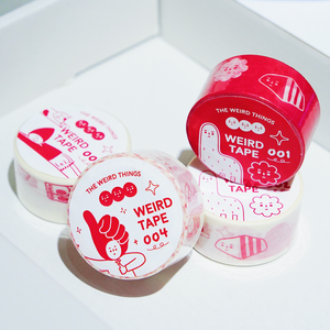 The Weird Things - Washi Tape (Unique Inividuals in Red)