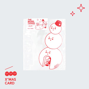 The Weird Things - Post Card (Xmas - Snowman Igloo)