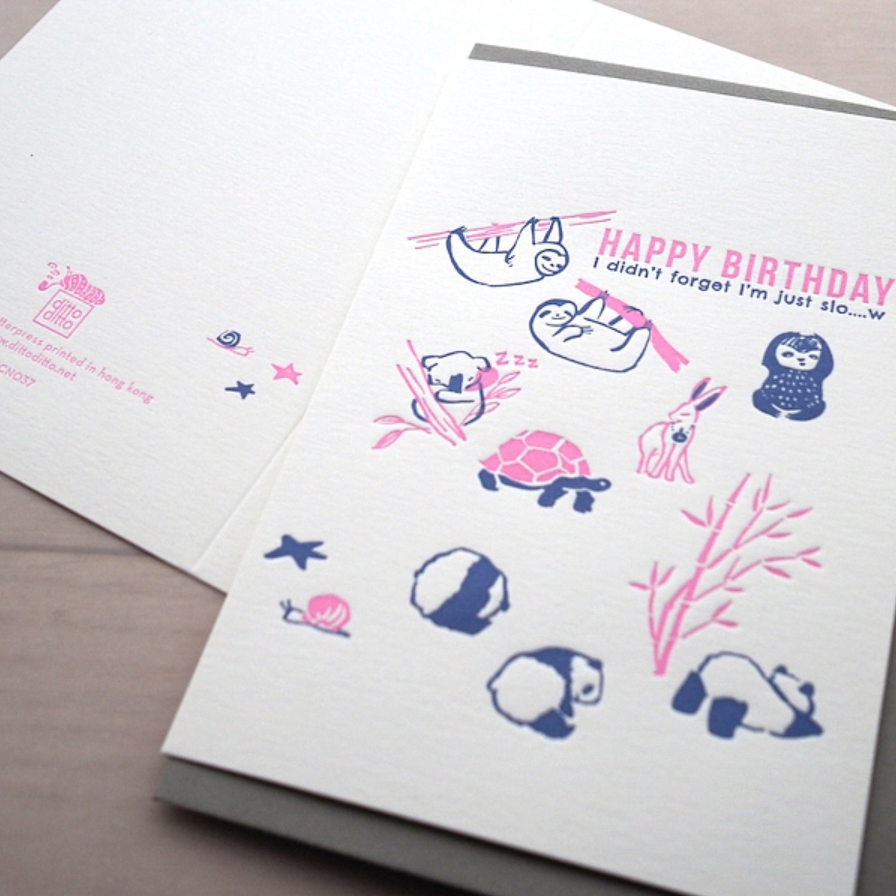 Ditto Ditto Gift Card - "Happy Birthday (Panda)"