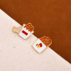 Little Oh - Stud Earrings (Taiwan Chicken Cutlet)