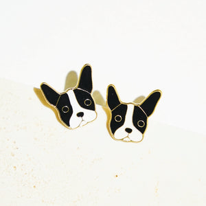 Little Oh - Stud Earrings (French bulldog)