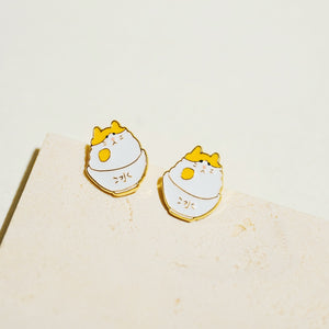 Little Oh - Stud Earrings (Cat Mango Shaved Ice)