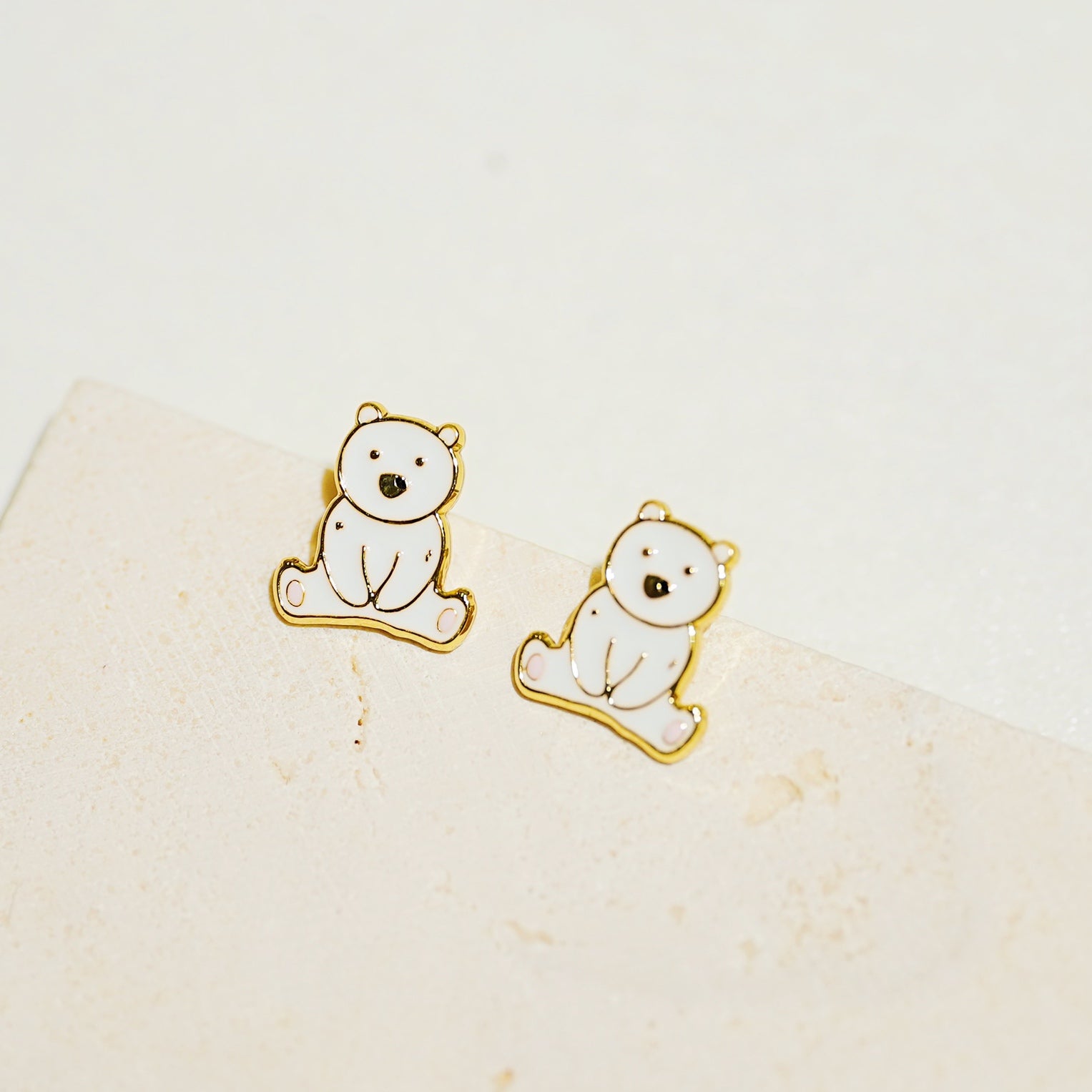 Little Oh - Stud Earrings (Baby Polar Bear)