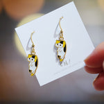 Load image into Gallery viewer, Little Oh - Dropped Earrings (Hanging Cat)
