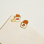 Load image into Gallery viewer, Little Oh - Stud Earrings (Taiwan Chicken Cutlet)
