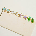 Load image into Gallery viewer, Little Oh - Stud Earrings (Starfish)
