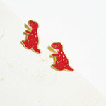 Load image into Gallery viewer, Little Oh - Stud Earrings (Red Rex)
