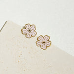 Load image into Gallery viewer, Little Oh - Stud Earrings (Pink Sakura)
