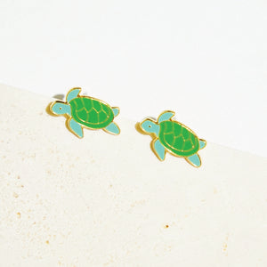 Little Oh - Stud Earrings (Sea Turtle)