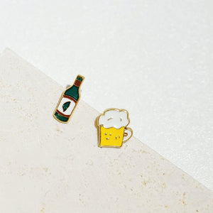 Little Oh - Stud Earrings (Taiwan Beer)